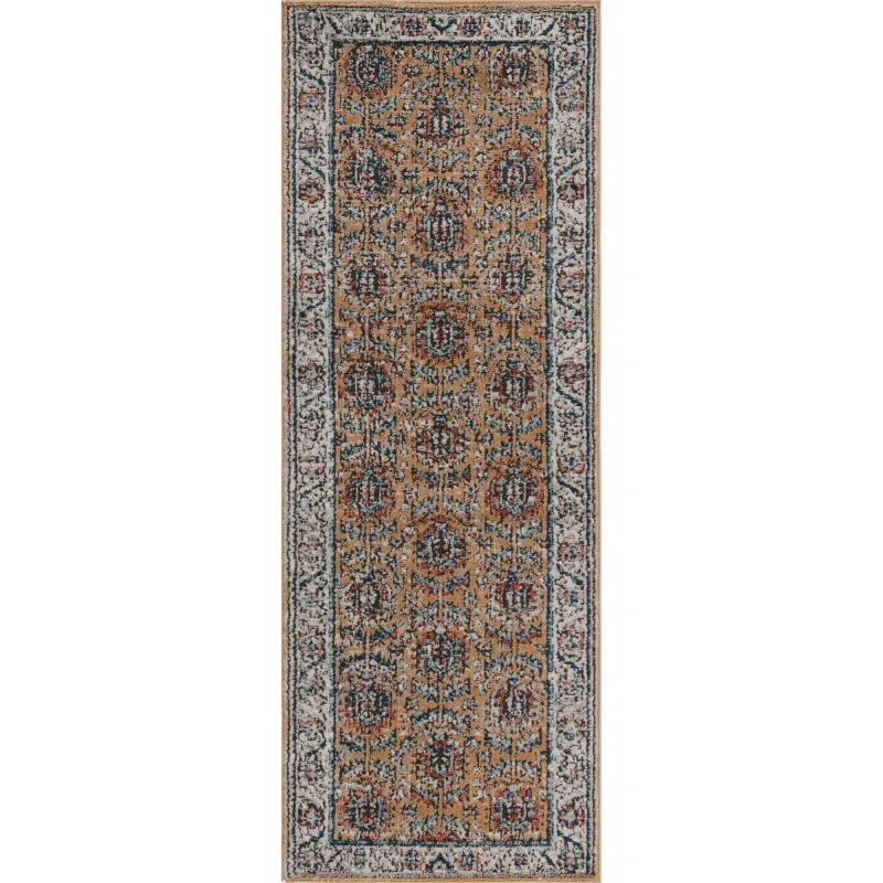 Tapete Heroina Ornamentos en Mostaza