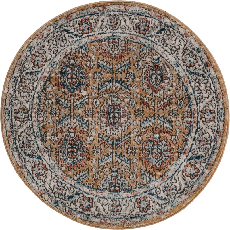 Tapete Heroina Ornamentos en Mostaza
