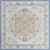 houston medallon floral en azul cielo
