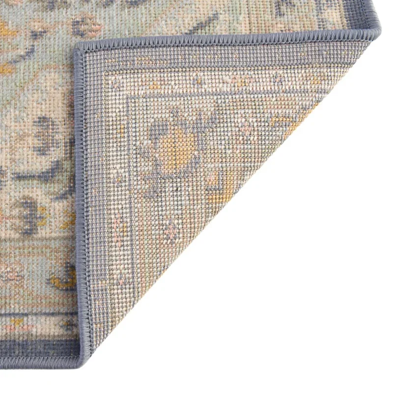 houston medallon floral en azul cielo