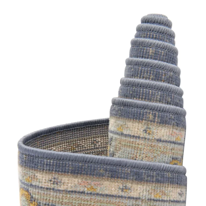 houston medallon floral en azul cielo