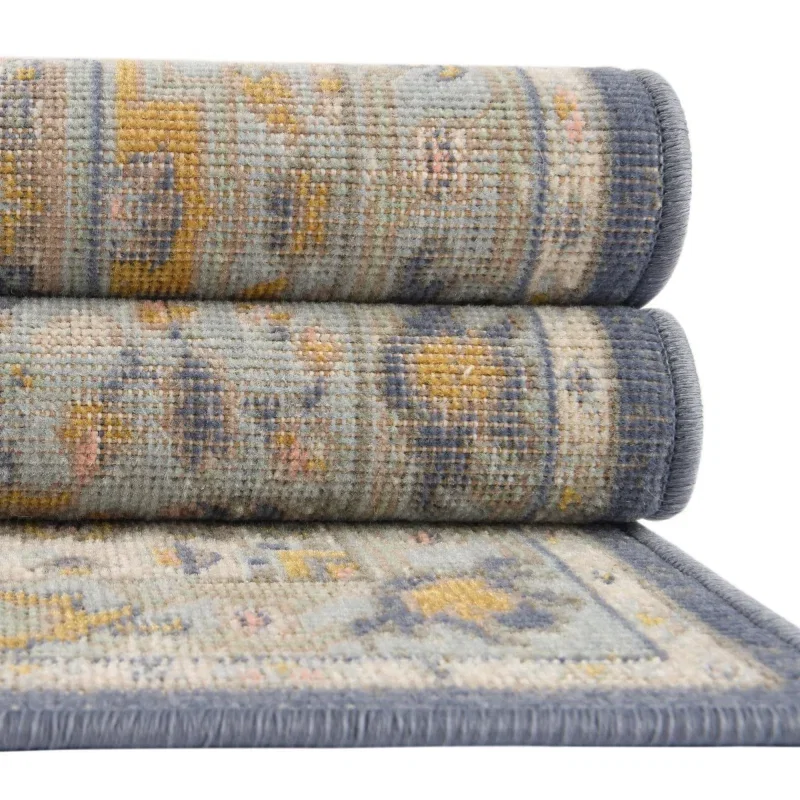 houston medallon floral en azul cielo