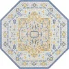 houston medallon floral en azul cielo