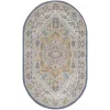 houston medallon floral en azul cielo