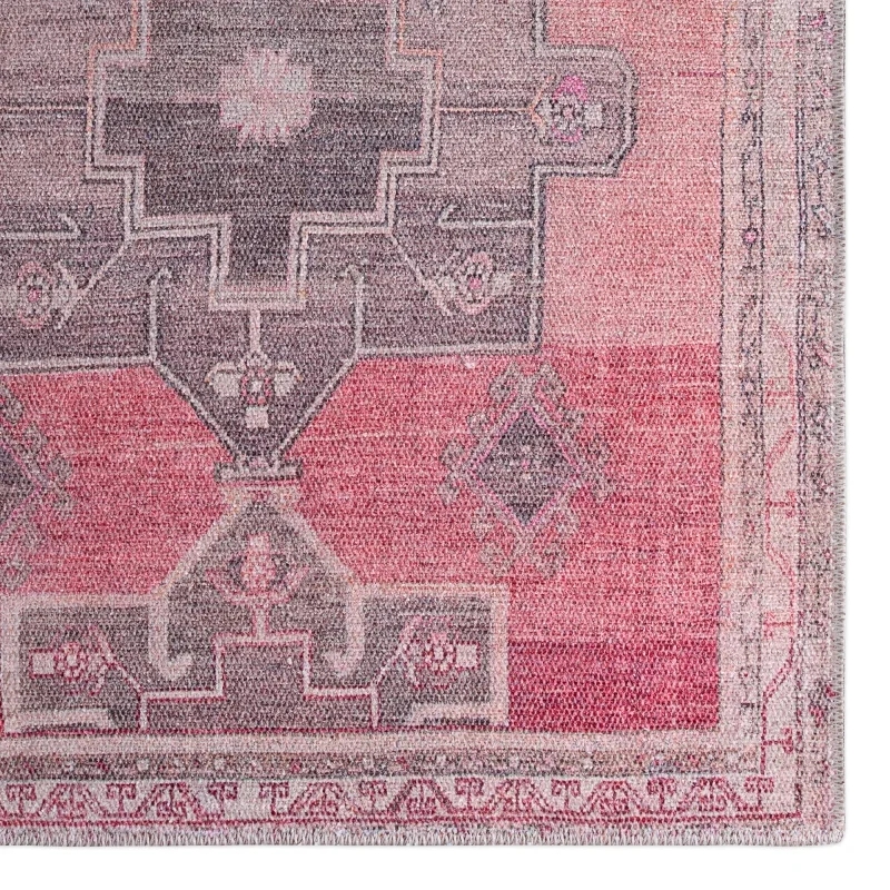 Tapete Instante Medallones Tribales Vintage en Rosa y Taupe