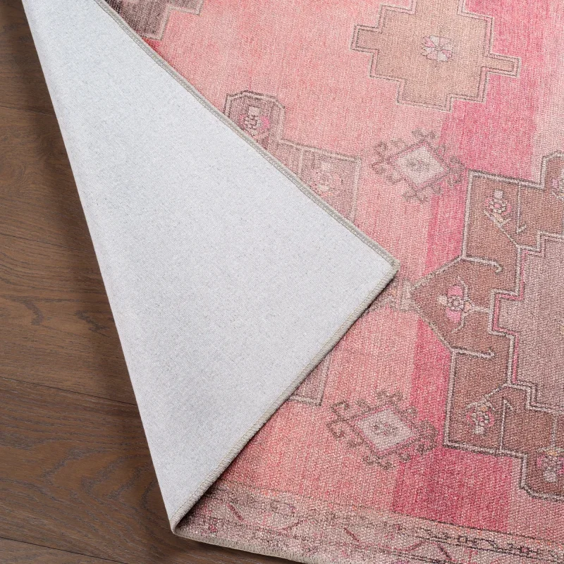 Tapete Instante Medallones Tribales Vintage en Rosa y Taupe