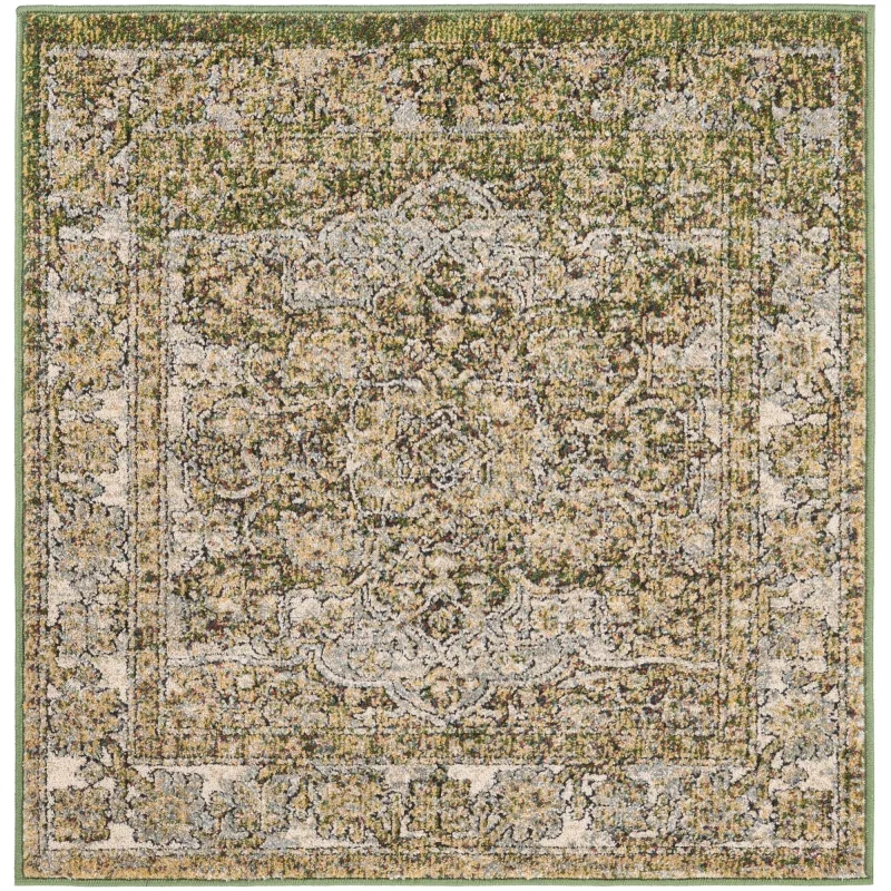 isabel medallon vintage en verde