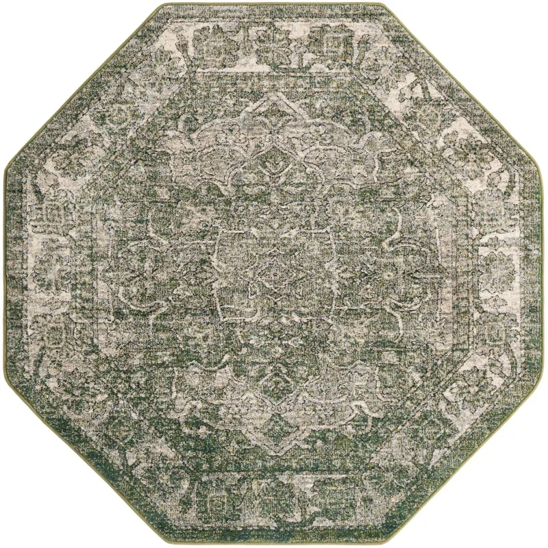 isabel medallon vintage en verde