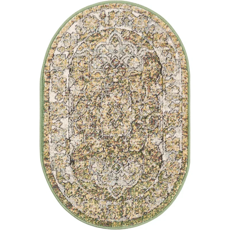 isabel medallon vintage en verde