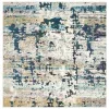 Tapete James Abstracto en Marfil con Azul