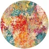 Tapete James Abstracto en Marfil con Multicolor