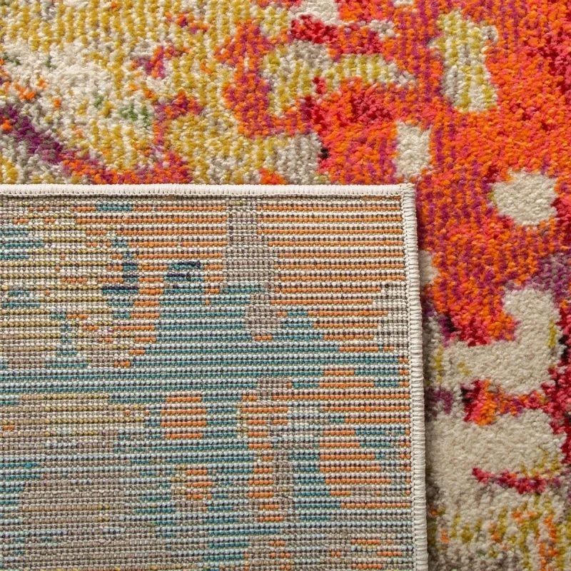 Tapete James Abstracto en Marfil con Multicolor