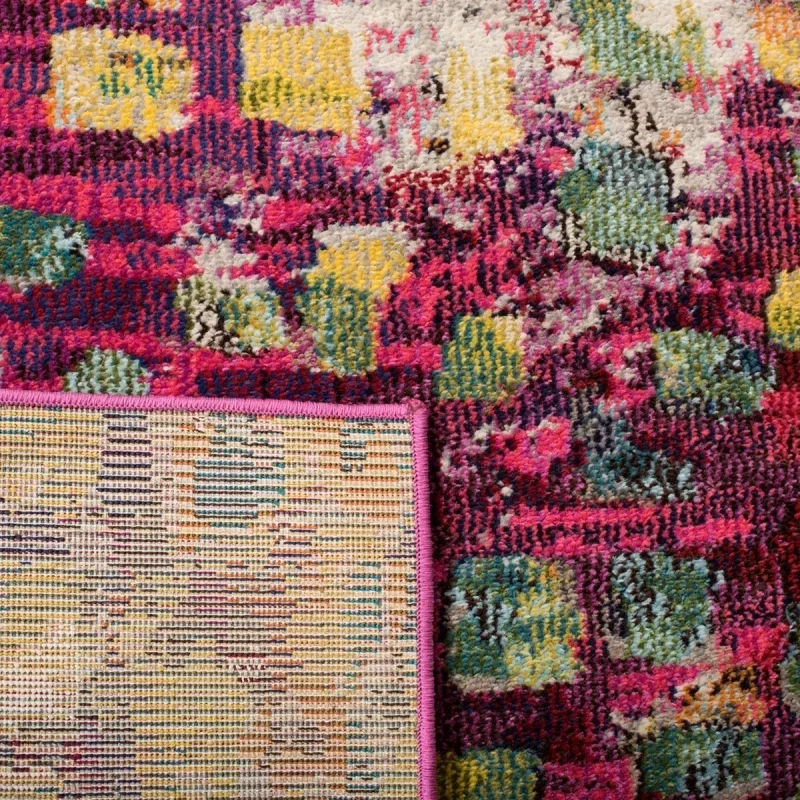Tapete James Abstracto en Rosa con Amarillo