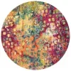 Tapete James Abstracto en Rosa con Amarillo