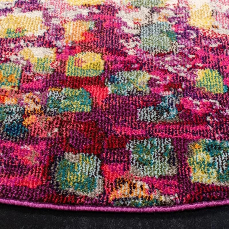 Tapete James Abstracto en Rosa con Amarillo