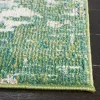Tapete James Abstracto en Verde con Azul