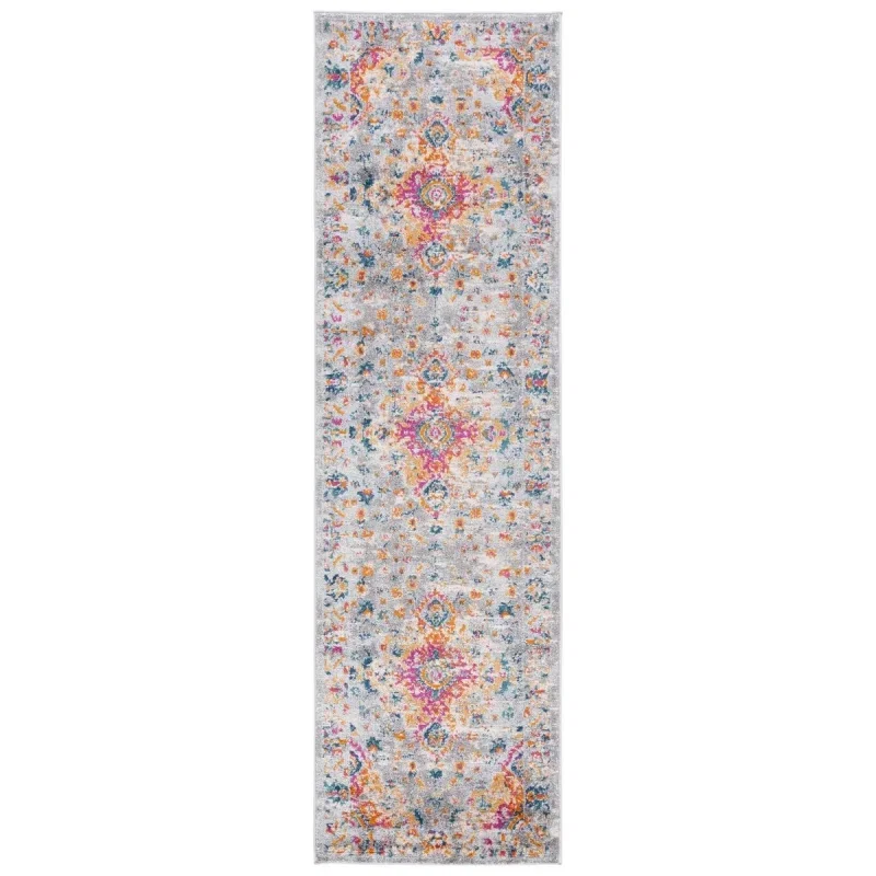 Tapete James Bohemio en Gris con Rosa