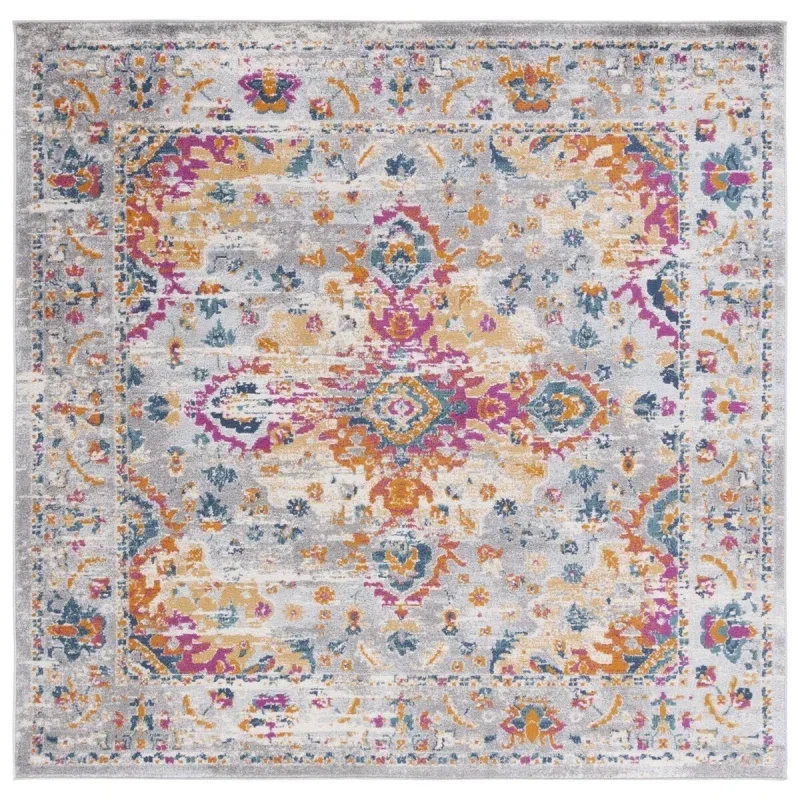 Tapete James Bohemio en Gris con Rosa