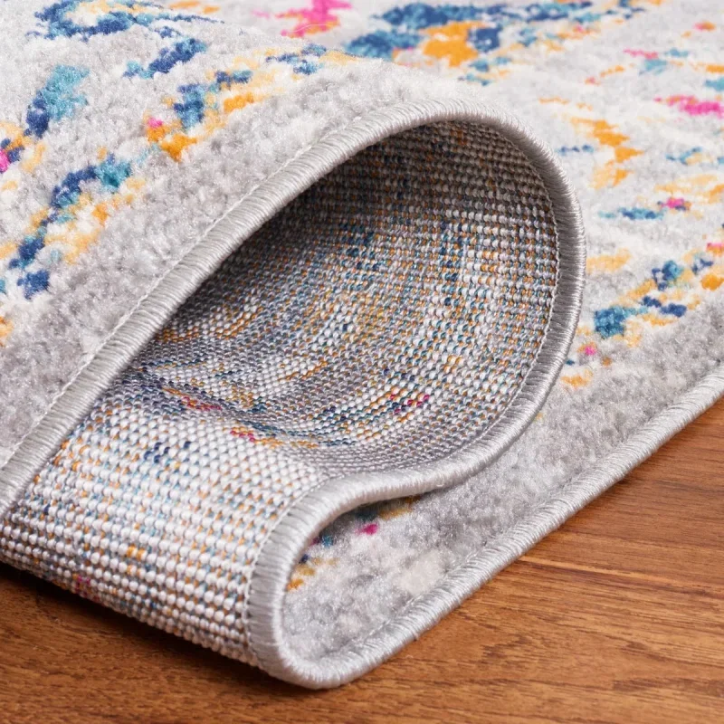Tapete James Bohemio en Gris con Rosa