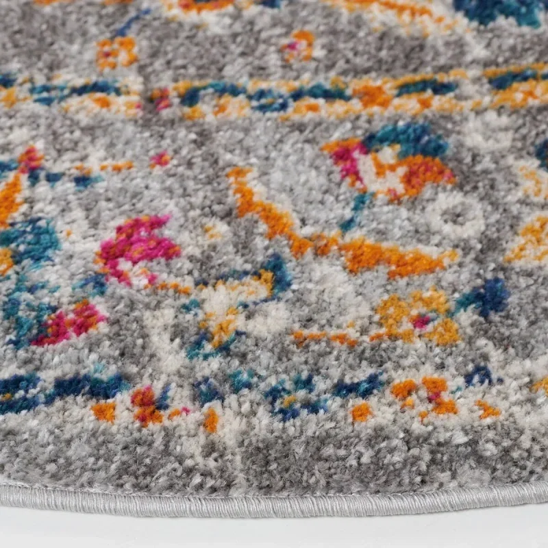 Tapete James Bohemio en Gris con Rosa