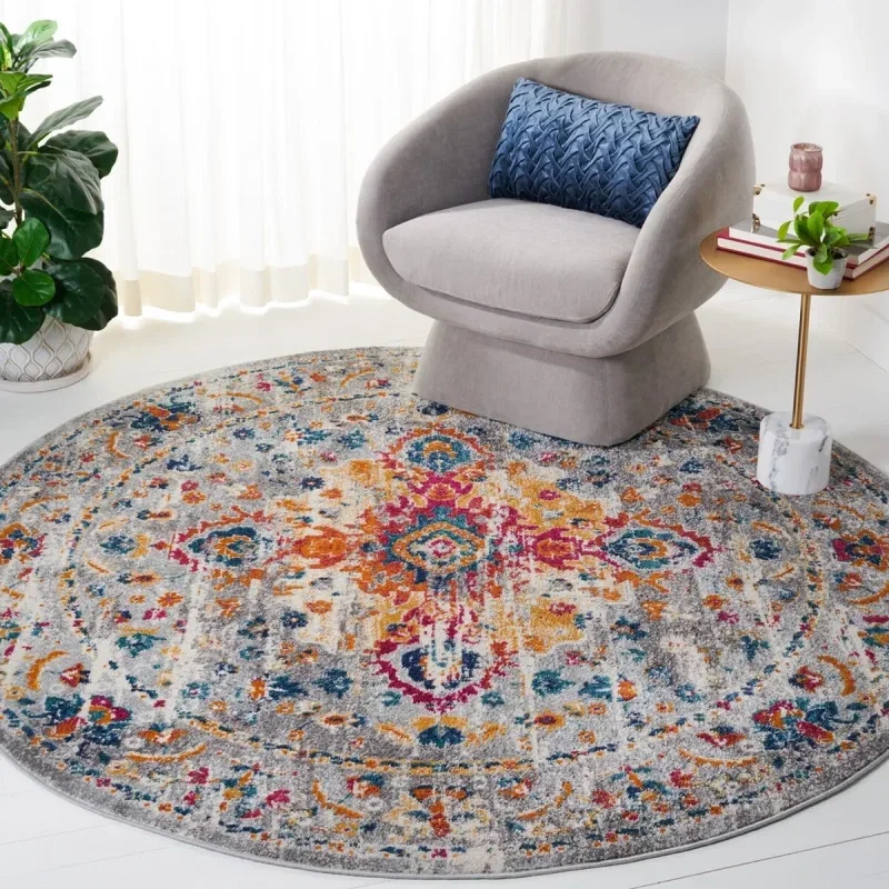 Tapete James Bohemio en Gris con Rosa