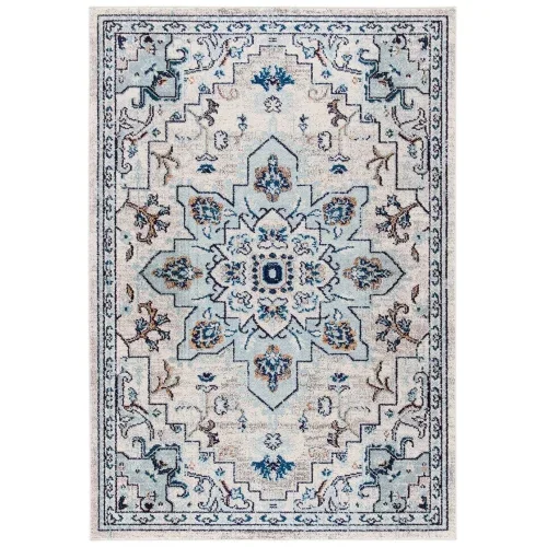 Tapete James Bohemio en Marfil con Azul