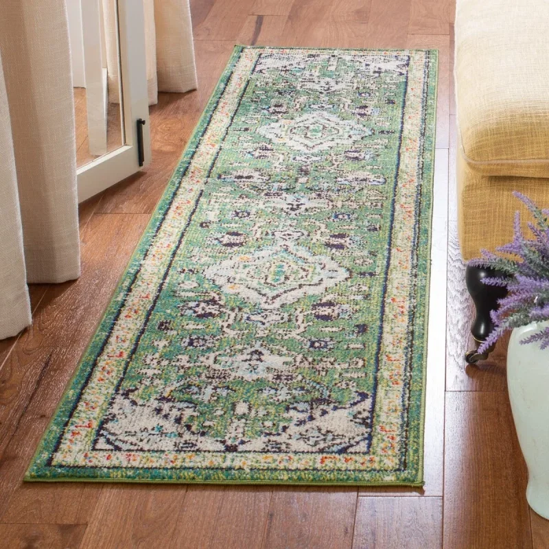 Tapete James Bohemio en Verde con Azul