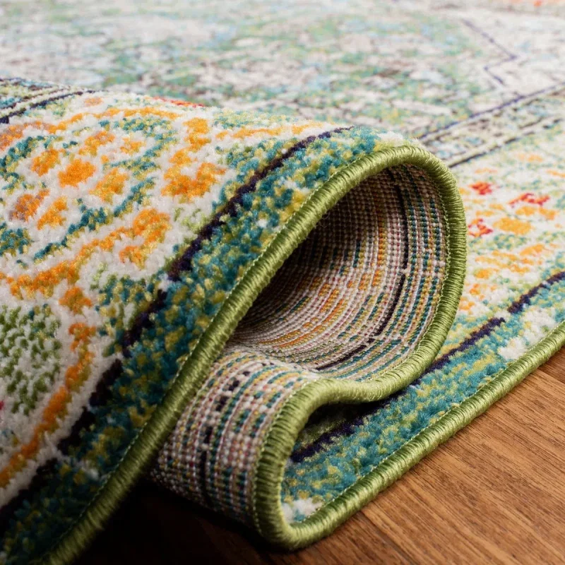 Tapete James Bohemio en Verde con Azul