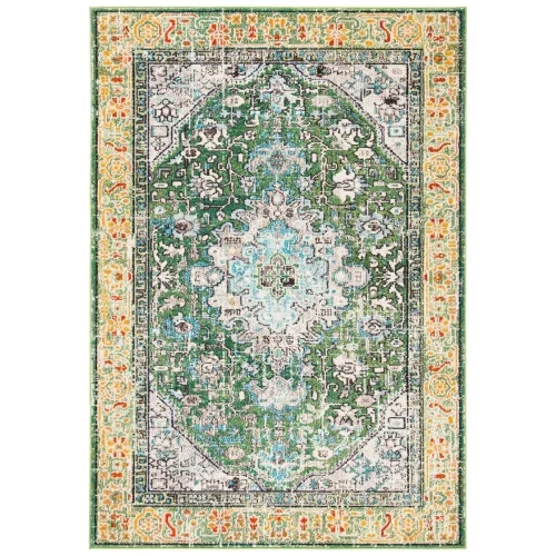 Tapete James Bohemio en Verde con Azul