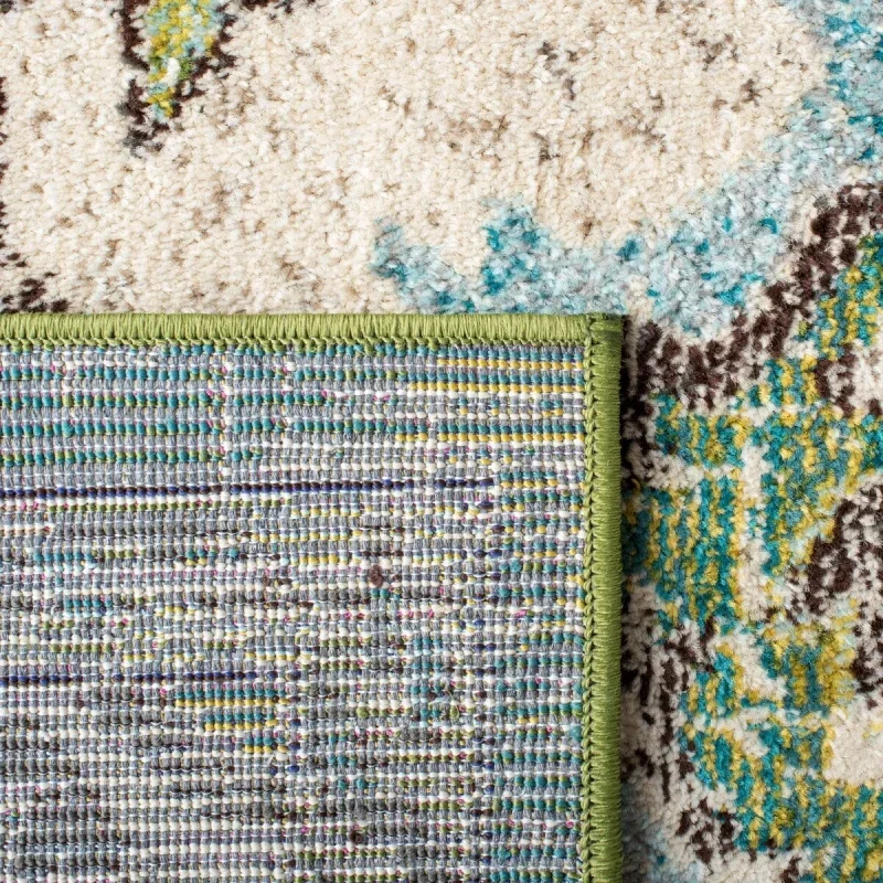 Tapete James Bohemio en Verde con Azul