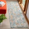 Tapete James de Curvas en Azul con Beige