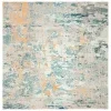 Tapete James de Curvas en Azul con Beige