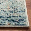 Tapete James de Curvas en Azul con Beige