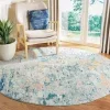 Tapete James de Curvas en Azul con Beige