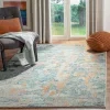 Tapete James de Curvas en Azul con Beige