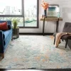 Tapete James de Curvas en Azul con Beige