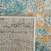 Tapete James de Curvas en Azul con Beige