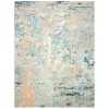 Tapete James de Curvas en Azul con Beige