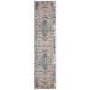 Tapete James de Flores Dispersas en Gris con Azul