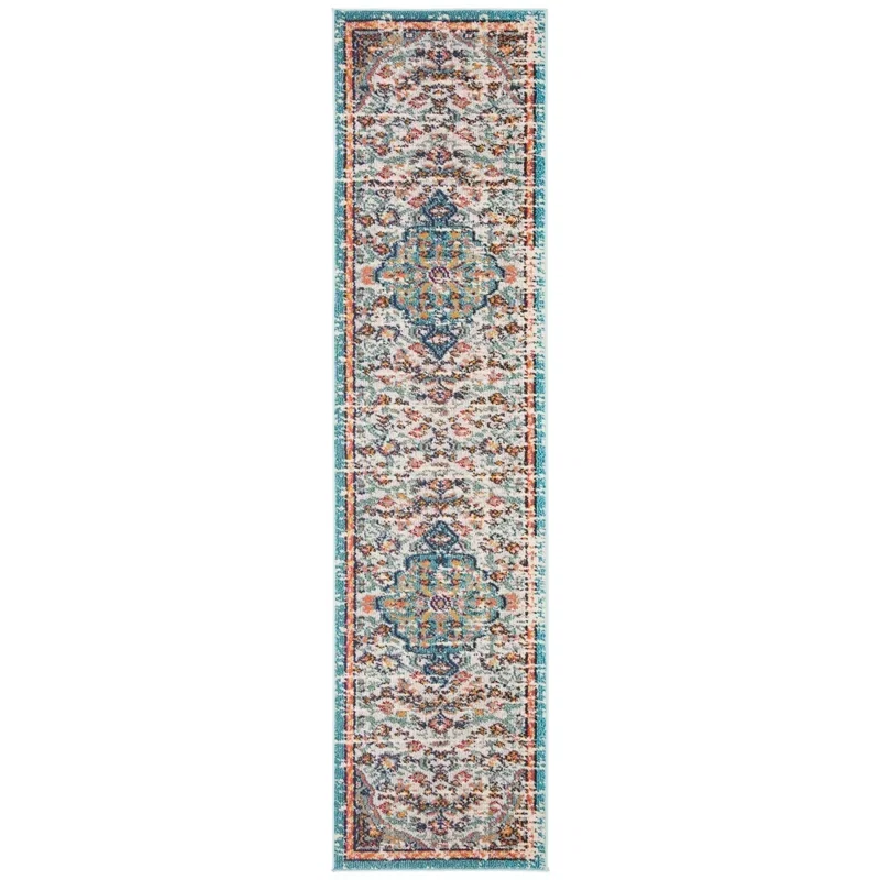 Tapete James de Flores Dispersas en Gris con Azul