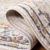 Tapete James de Flores Dispersas en Gris con Azul