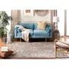 Tapete James de Flores Dispersas en Gris con Azul