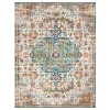 Tapete James de Flores Dispersas en Gris con Azul
