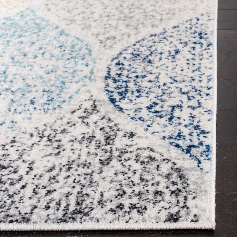 Tapete James Floral en Marfil con Azul