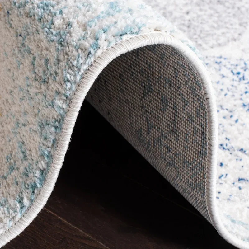 Tapete James Floral en Marfil con Azul