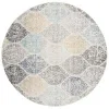 Tapete James Floral en Marfil con Azul