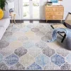 Tapete James Floral en Marfil con Azul
