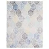 Tapete James Floral en Marfil con Azul
