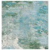 Tapete James Moderno en Azul con Verde