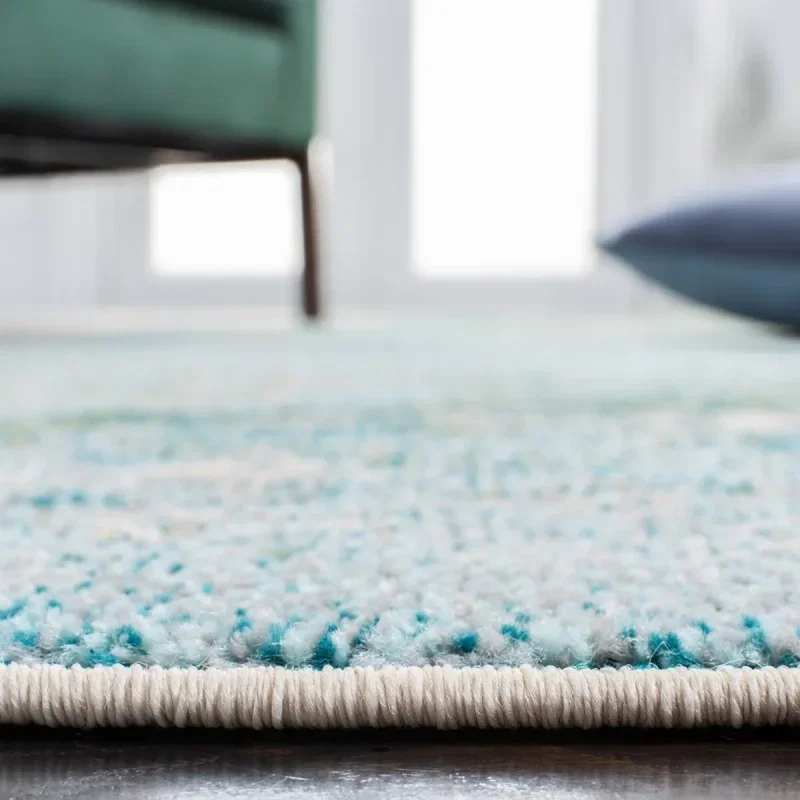 Tapete James Moderno en Azul con Verde